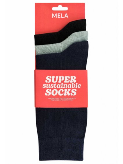 Socks 3Pack black mint navy 002