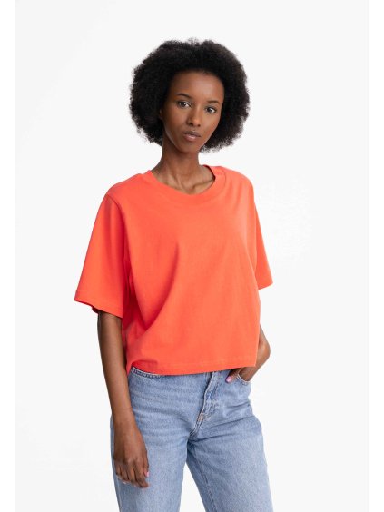Desna Cropped T Shirt grapefruit 01