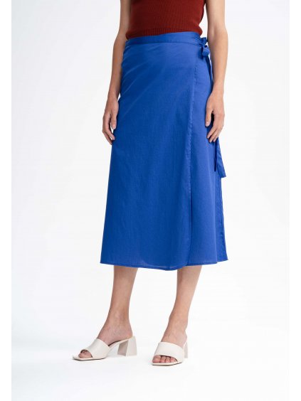 Ruchika Wrap Midi Skirt cornflower 01