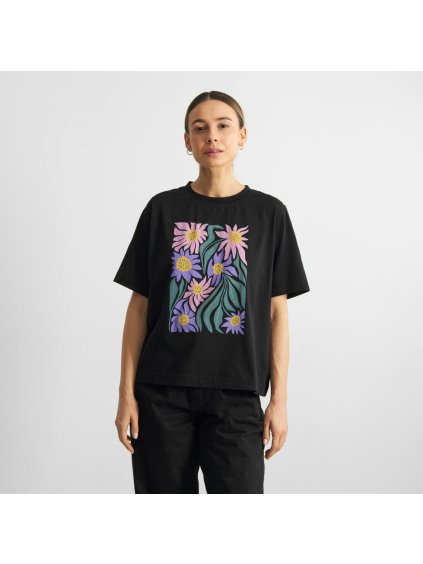 Tricko Vadstena Daisy Block Black 3