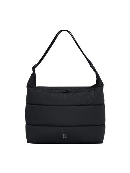 PUFFER SQUARE BAG black 01 front compressed