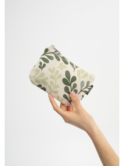 small pouch green leaf 01
