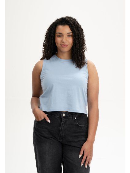 Rushi cropped top hush blue 01
