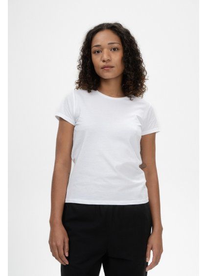 Lanisha women basic t shirt white 01