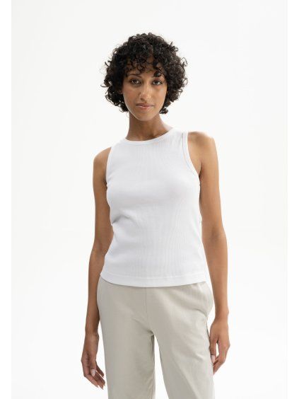 Drisna Ribbed Tanktop white 01