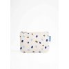 Small Pouch greige blue dots 02