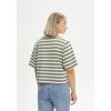 Desna Cropped T Shirt thyme stripes 03