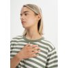 Desna Cropped T Shirt thyme stripes 06