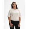 Arohi Structured Knit T Shirt cream blend 01