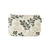 Big Pouch greige green leaf print 01