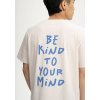 Sadhil Print t shirt cream blend print be kind04