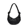 PLEAT MOON BAG SMALL black 01 front shadow compressed.png