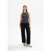 Drisna Ribbed Tanktop black white stripes 03