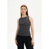 Drisna Ribbed Tanktop black white stripes 01