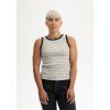 Drisna ribbed tank top dusty green stripes 01
