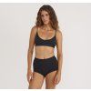 dg organic basics organic cotton core rib open back scoop bralette black studio 1