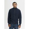 Taksh rib knit zip jacket navy 01
