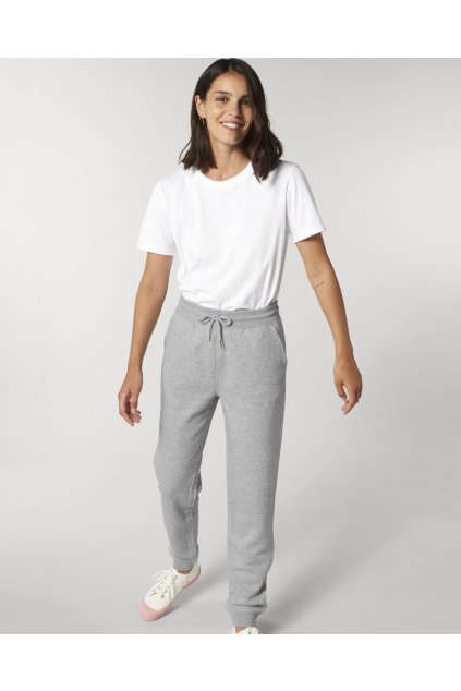 Unisex šedé melírované tepláky "Mover Heather Grey"