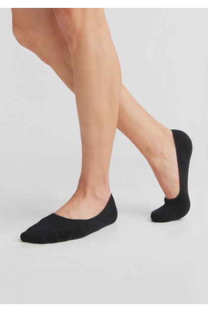 Nízke ponožky unisex (froté) – čierne