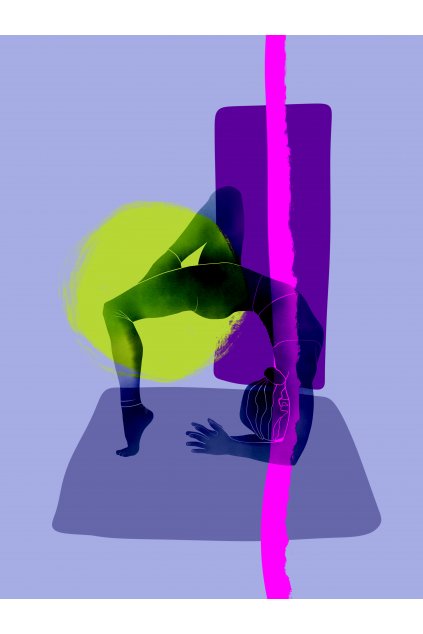 Digitálny plagát "Yoga Brights Colours"