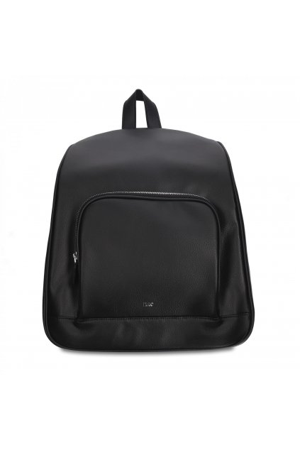 Dámsky čierny batoh z vegánskej kože "Mika Apple Leather Bag"