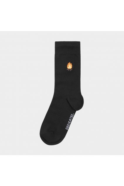 Ponožky z biobavlny "Socks Sigtuna Camp Fire Black"