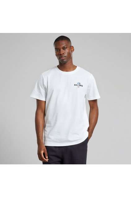 Pánske tričko s potlačou  „T-shirt Stockholm Balance White“