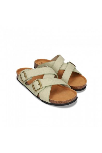 Unisex zelené sandále „Samet Piñatex Green“