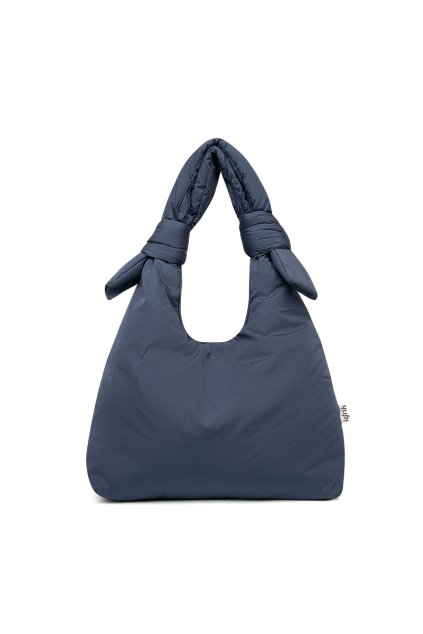 Veľká modrá taška cez rameno "Biwa Puffy Maibon Tech" z recyklovaných PET fliaš