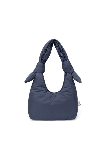 Malá modrá taška cez rameno "Biwa Puffy Mini Maibon Tech" z recyklovaných PET fliaš