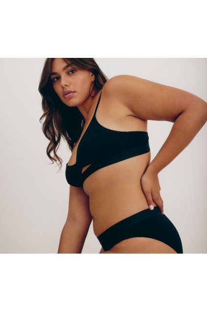 Čierna elastická tenclová braletka "Soft Touch Bralette Black"