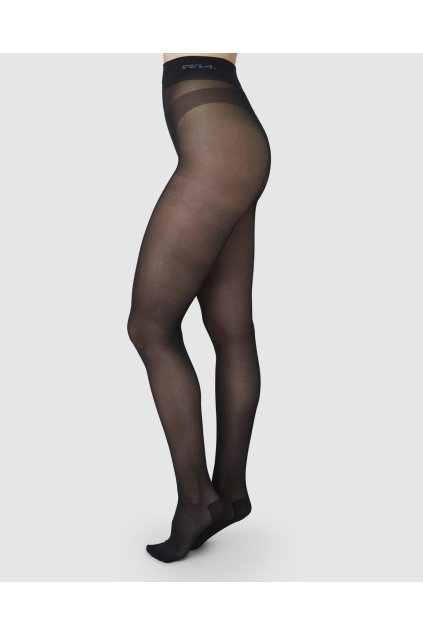 Čierne silónky "Carla Cotton Sole Tights"
