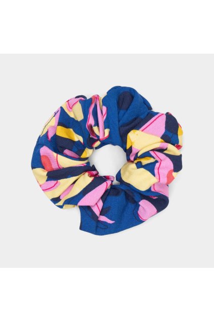 Gumička do vlasov "Scrunchie Tropical Collage Multi Color"