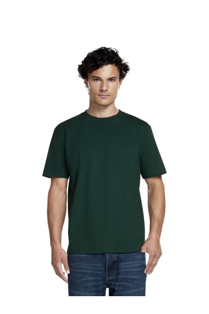 Unisex hrubšie tmavozelené tričko "HEAVY Bottle Green" (Veľkosť L)