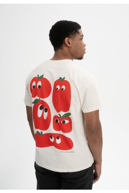 Pánske tričko s potlačou "JOSHA ARTIST EDITION cream blend-one apple a day" (Veľkosť XL)