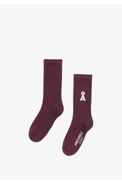 Ponožky „SAAMUS BOLD dark cranberry" (Veľkosť 43 - 46)