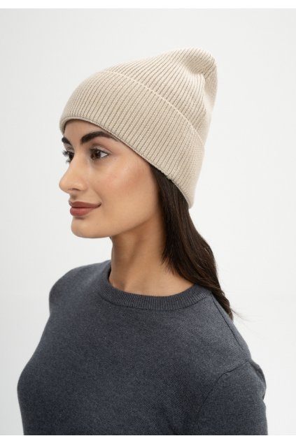 30938 kali unisex rib knit beanie pebble blend 01