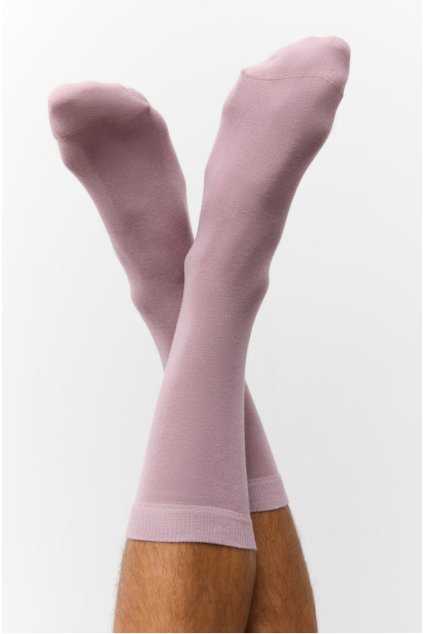 Froté ponožky z biobavlny - ružové (Veľkosť 43-46)