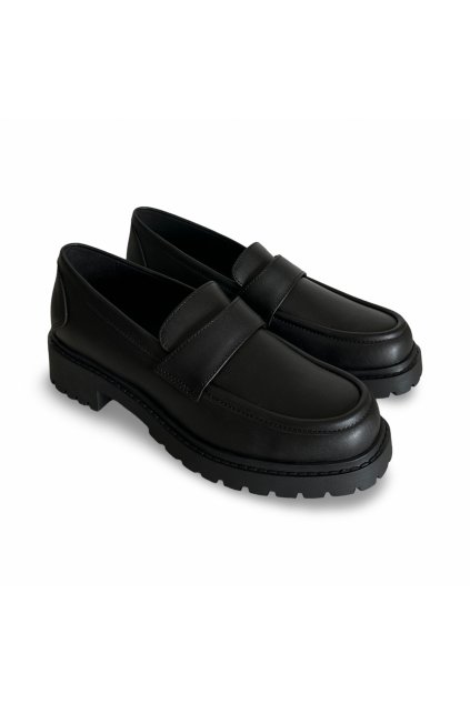 Dámske čierne poltopánky „ALESSIA black“ (Veľkosť 42)