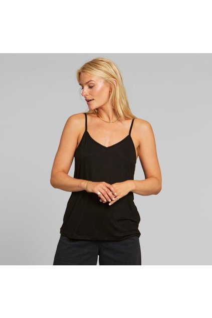 Dámske čierne tielko "Top Lykke Black" (Veľkosť XS)