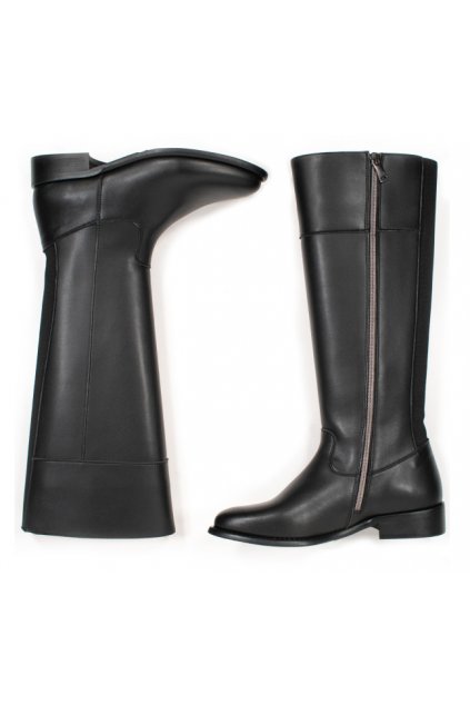 Dámske čierne čižmy "Knee High Boots Black"