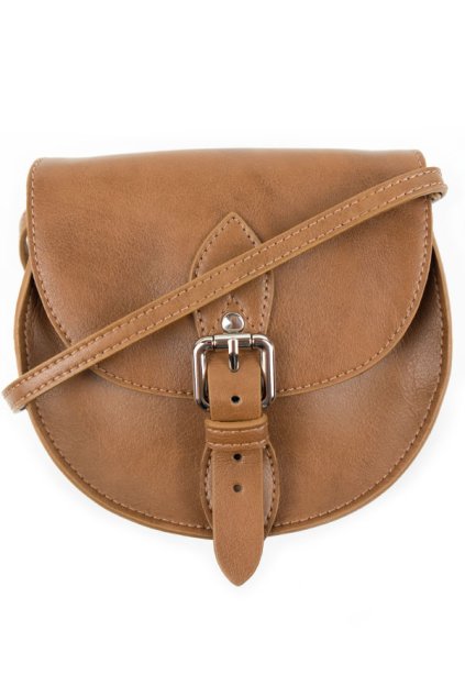 Svetlohnedá vegánska kabelka "Saddle Bag Tan"