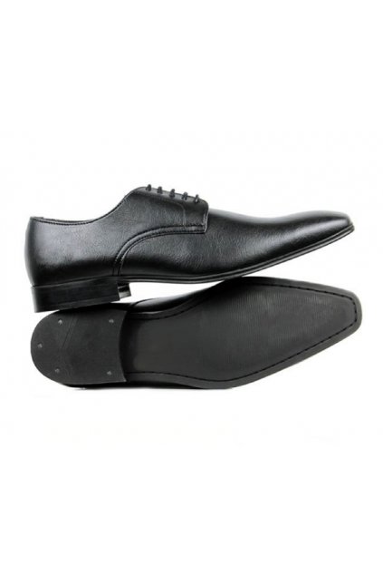 Pánske čierne poltopánky „Slim Soles black“