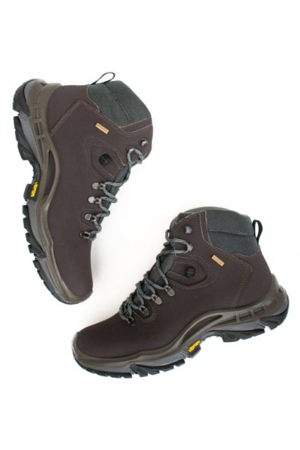 WVSport Dámske tmavonedé vodeodolné členkové topánky „Waterproof Hiking Boots Dark Brown“