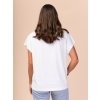 Dámske jednoduché tričko "MADHU white"