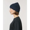 Unisex tmavomodrá čiapka z biobavlny "Fisherman Beanie French Navy"