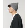 Unisex  šedá čiapka z biobavlny "Fisherman Beanie Mid Heather Grey"