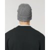Unisex  šedá čiapka z biobavlny "Fisherman Beanie Mid Heather Grey"