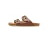 Pánske hnedé sandále „Two Strap Footbed Sandals Chestnut“