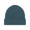 Unisex  zelenomodrá čiapka z biobavlny "Fisherman Beanie Stargazer"